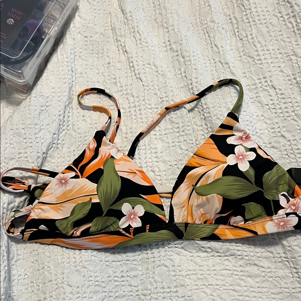 Hurley Tropical Floral Bikini Top only